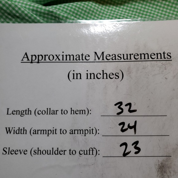 Polo Ralph Lauren Mens Medium Gingham Check Blake 2-Ply Long Sleeve Button Shirt - Picture 6 of 6